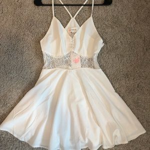 L’Atiste white dress bride shower bachelorette